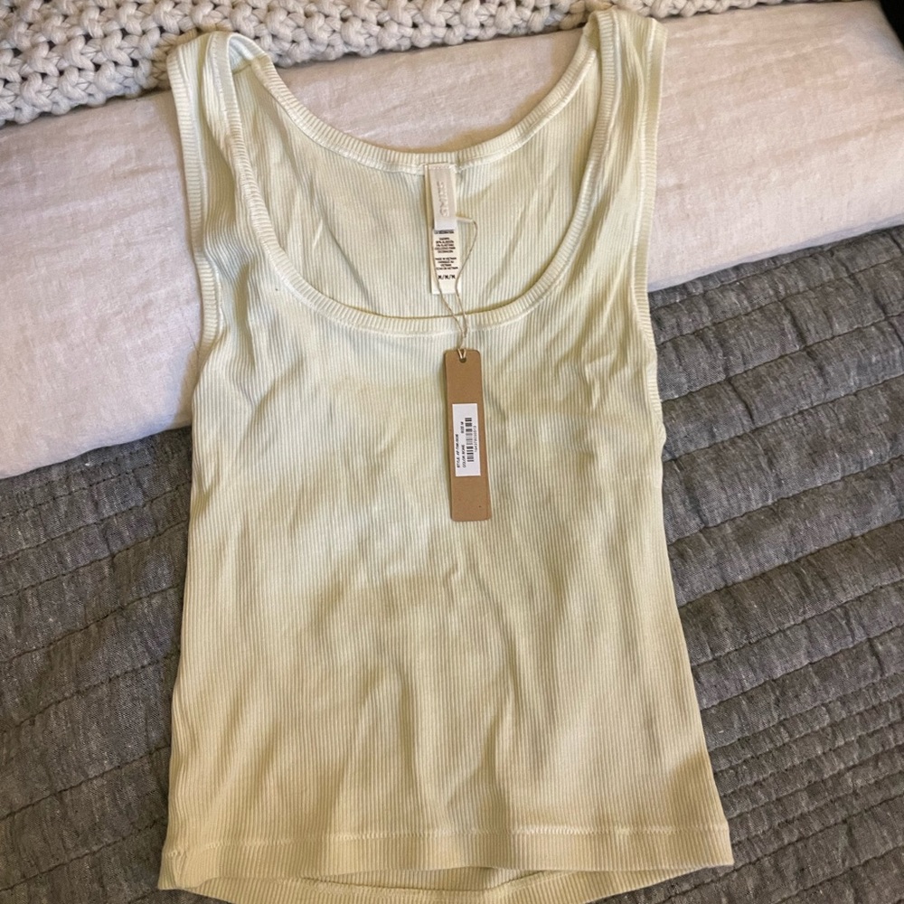 Skims white tank top